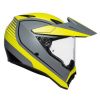 AGV AX9 Pacific Road (matná) adventure helma šedá/fluo-žlutá vel.XS